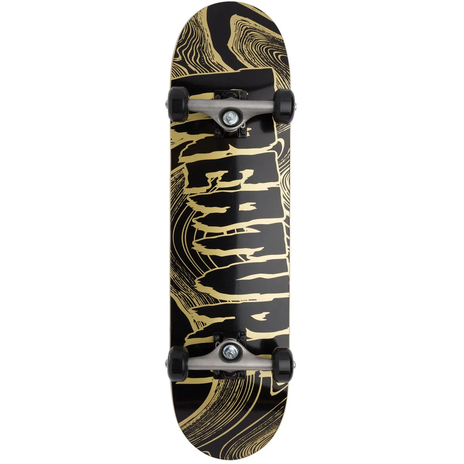 7.75in Mini Metallic Swirl Logo Creature Complete Skateboard