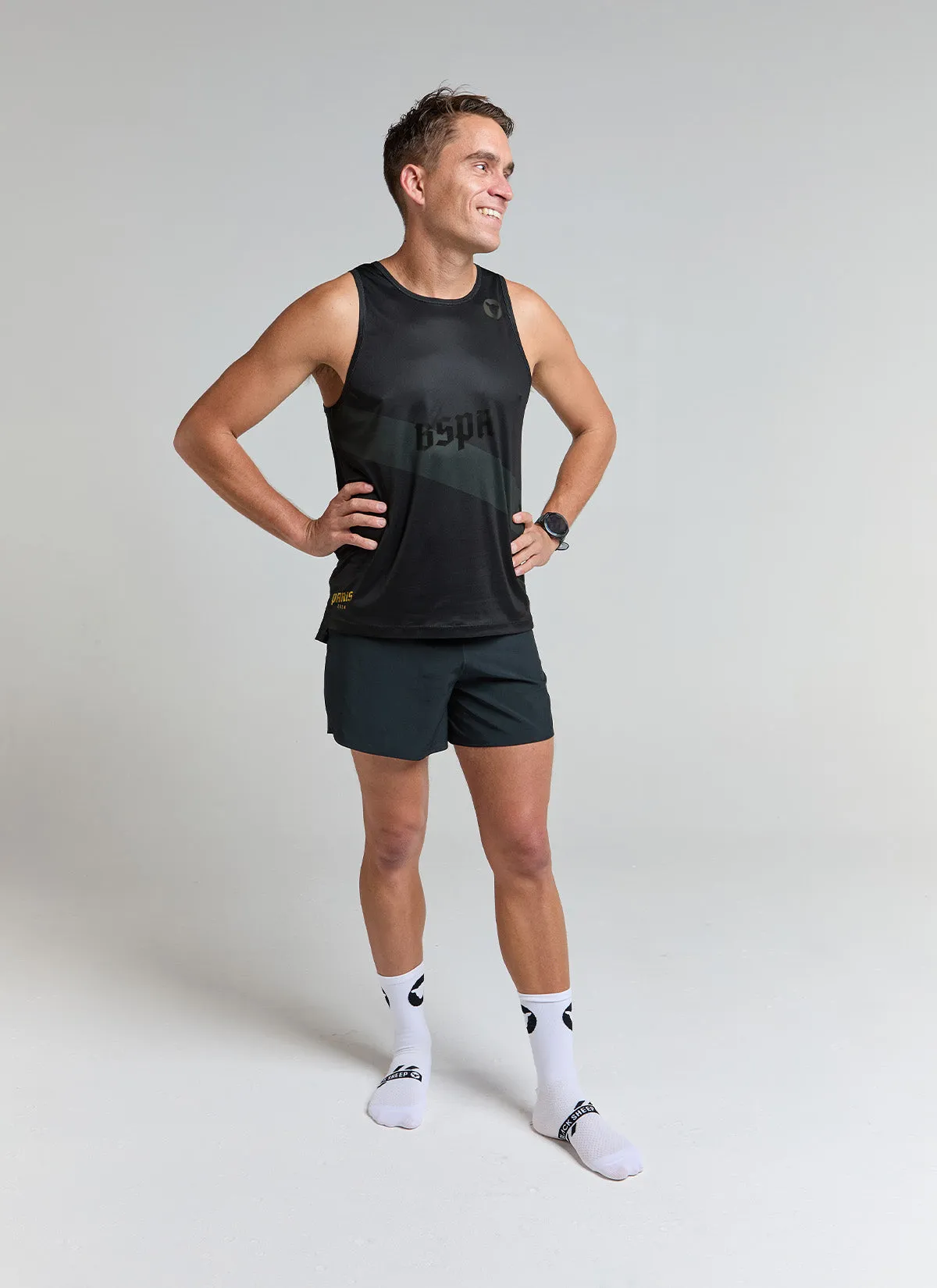 Men's Dry Singlet - Vintage Black