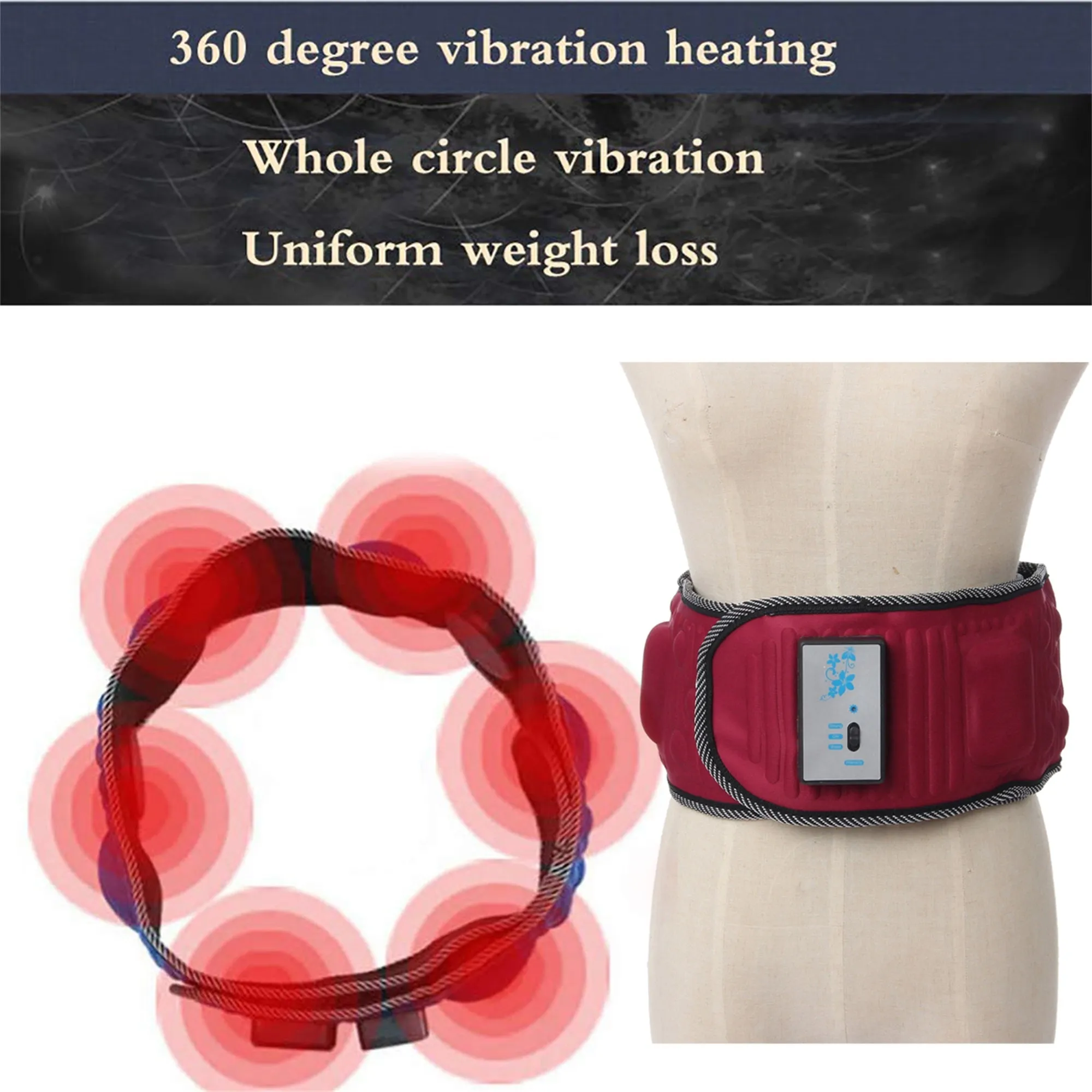 Slimming Belt Abdominal Stimulator Body Vibrating Slimming Belt